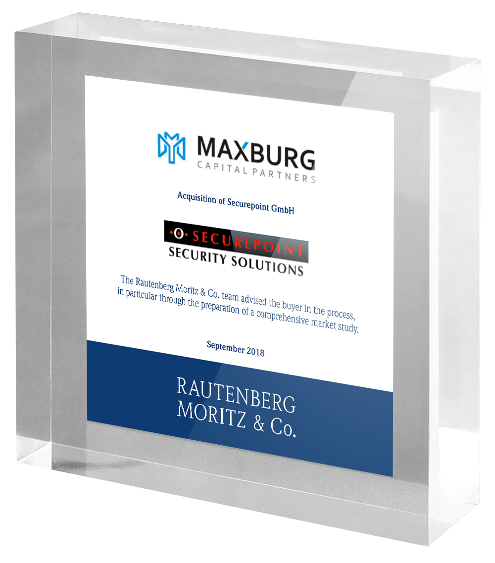 Rautenberg & Company advises Maxburg Capital Partners on the investment in Securepoint.