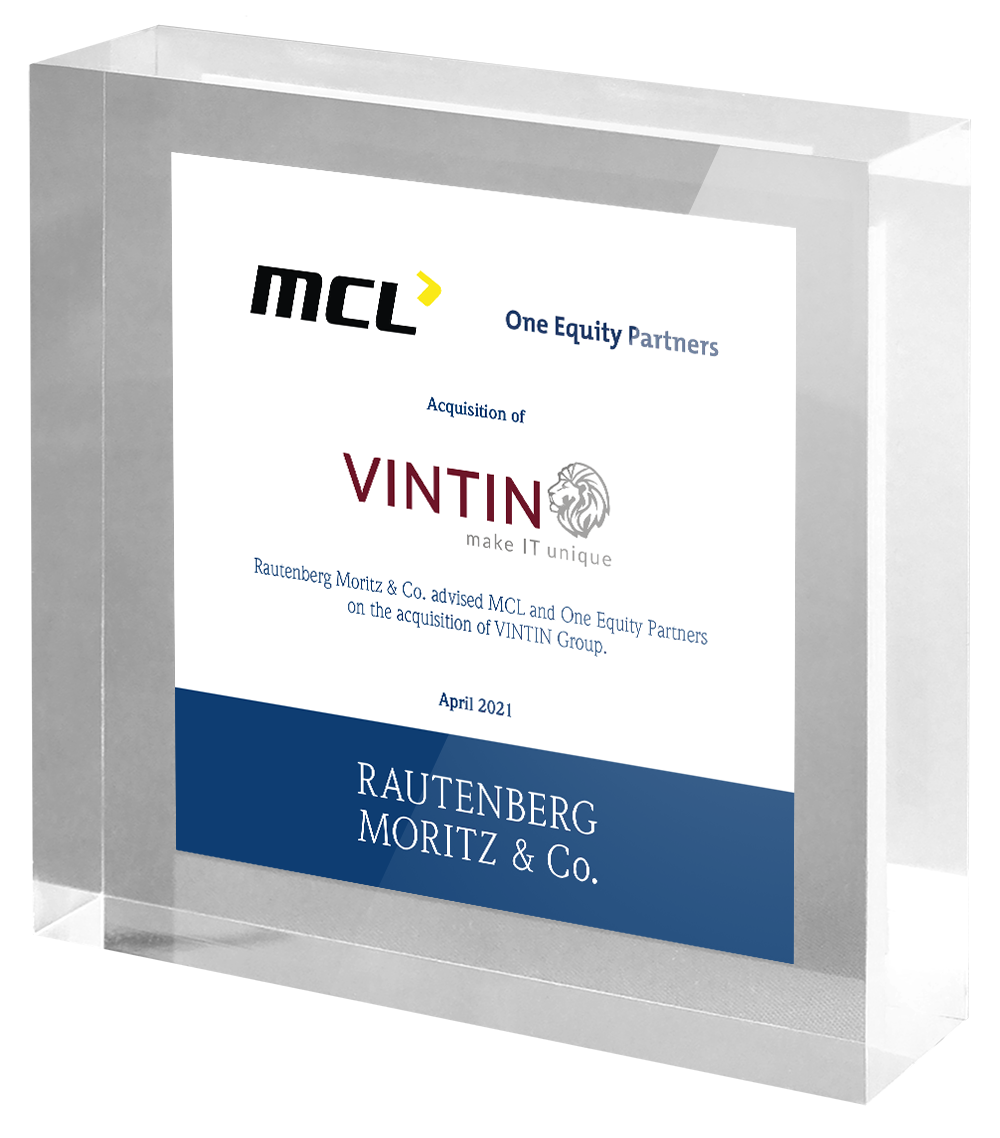 Rautenberg Moritz & Co. advises MCL and One Equity Partners on the acquisition of VINTIN Group.