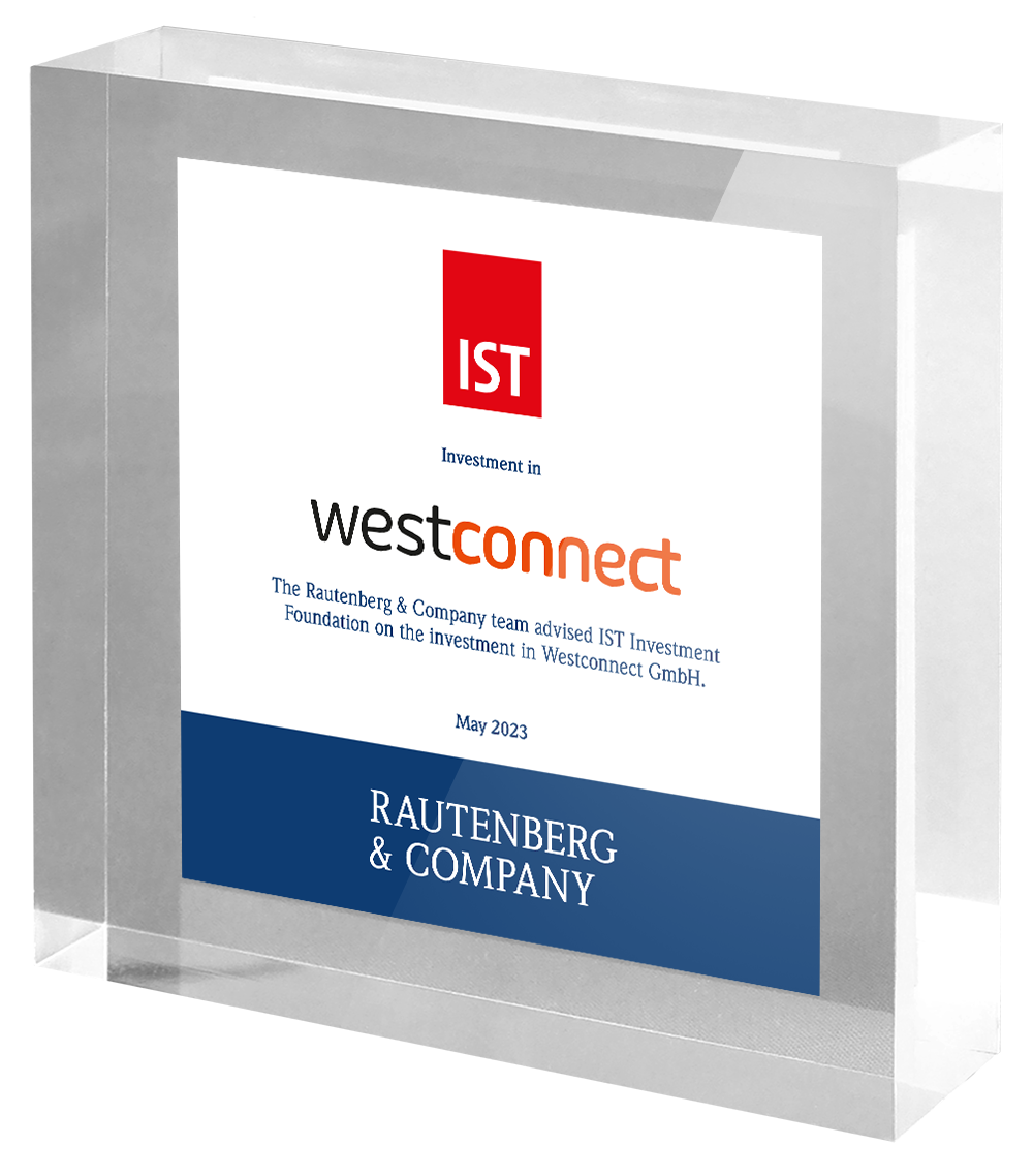 Rautenberg & Company advises IST Investment Foundation on the investment in Westconnect GmbH.