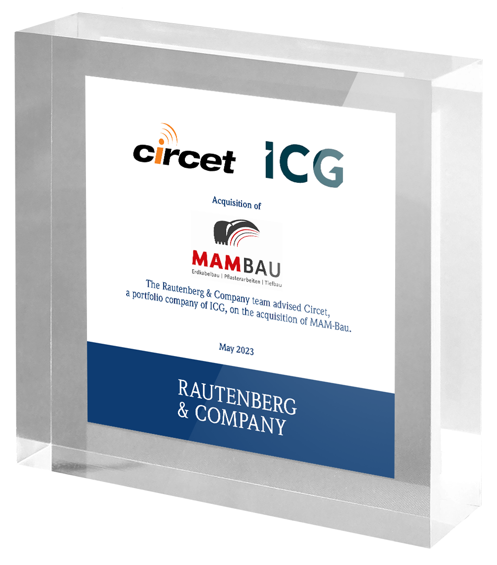 Rautenberg & Company advises Circet on the acquisition of MAM-Bau.