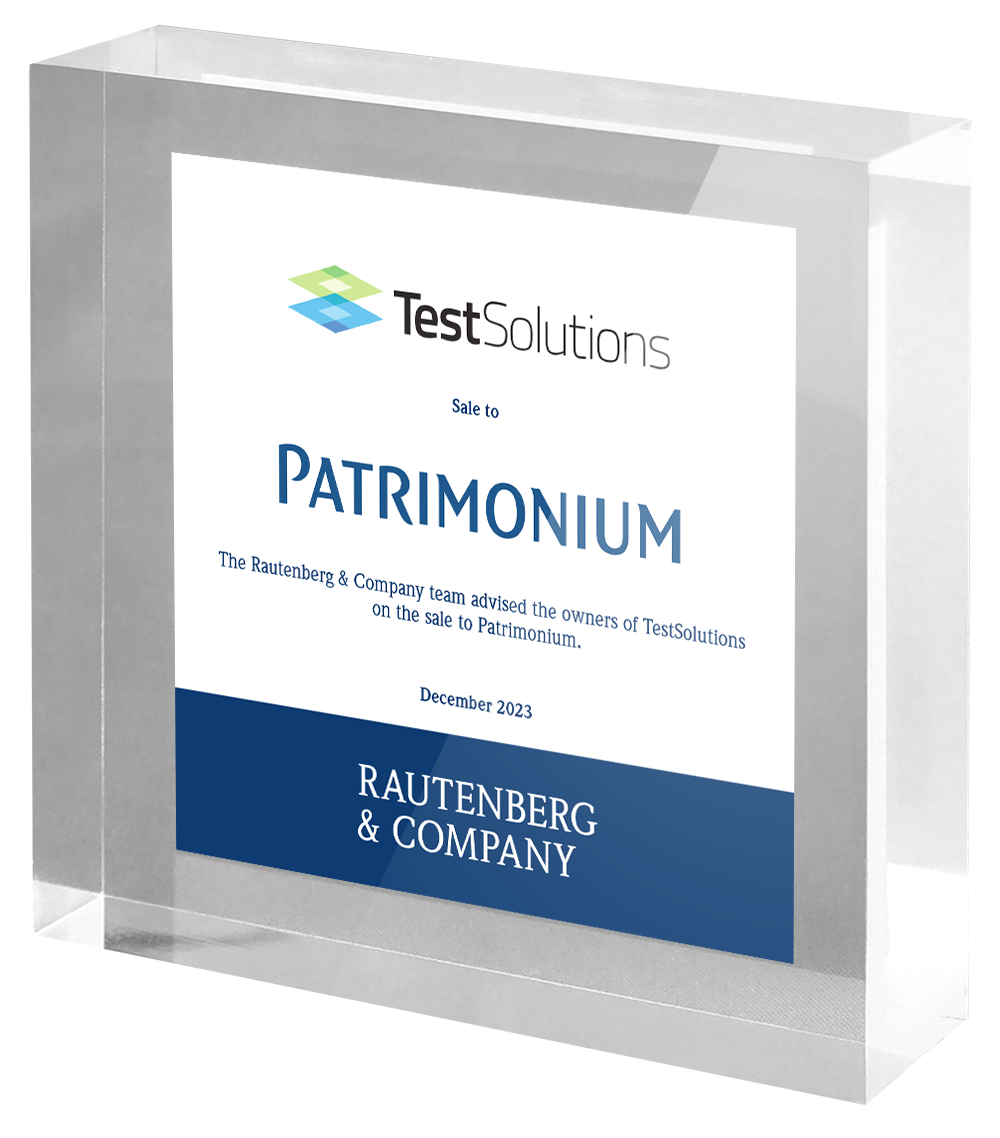 Rautenberg & Company advises the owners of TestSolutions on the sale to Patrimonium Private Equity.