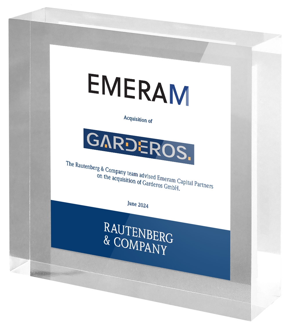 Rautenberg & Company advises EMERAM on the acquisition of Garderos.