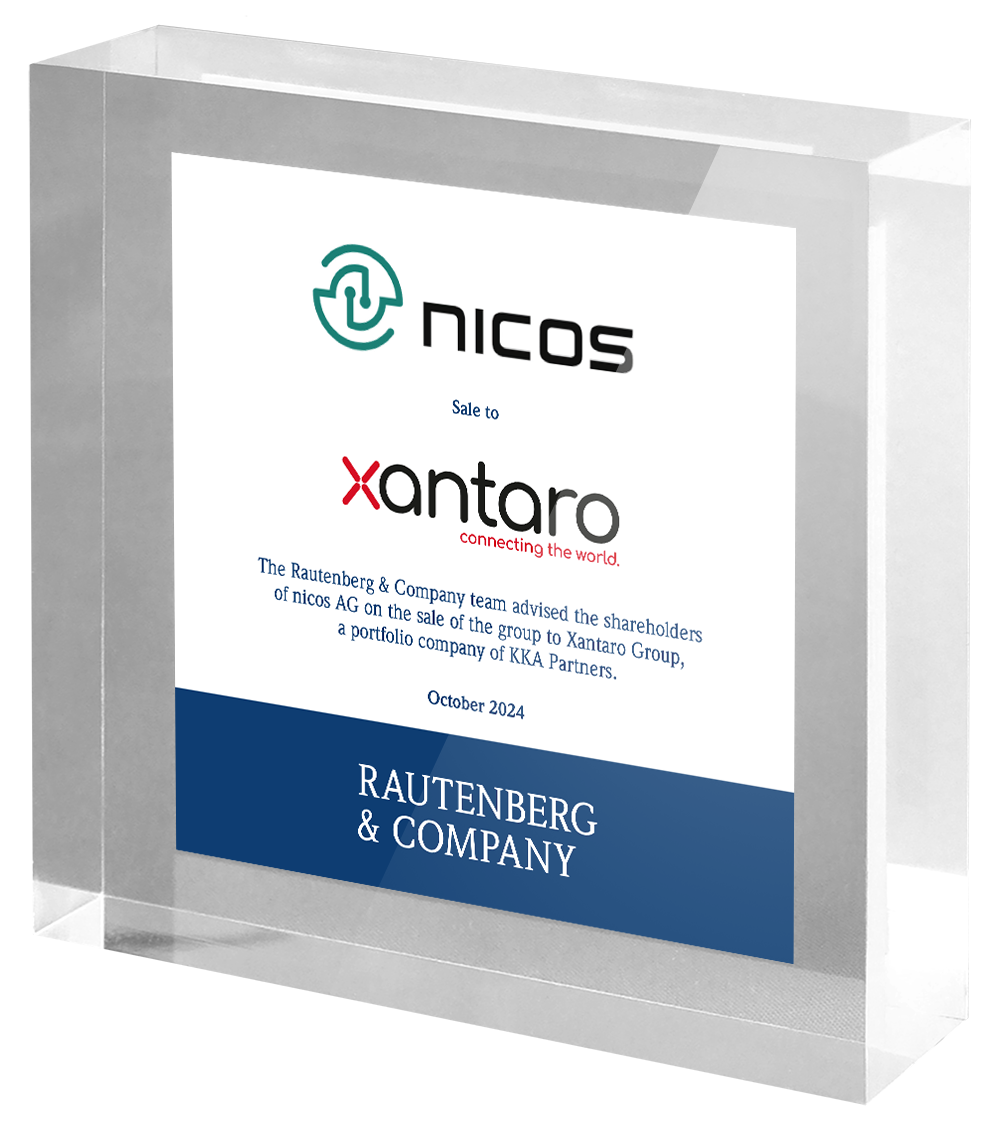 Rautenberg & Company advises the shareholders of nicos AG on the sale of nicos Group to Xantaro Group, a portfolio company of KKA Partners.