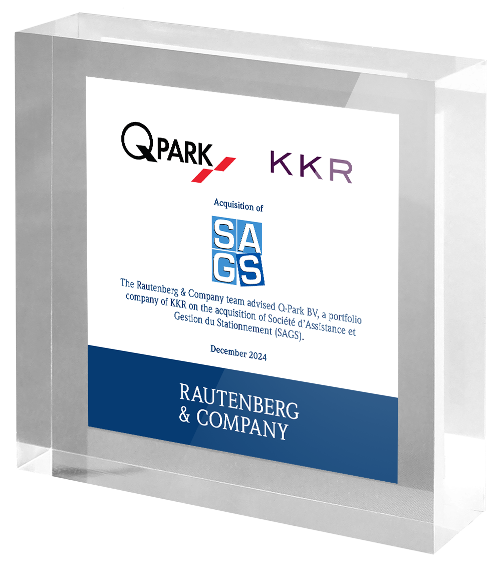 Rautenberg & Company advises Q-Park BV on the acquisition of Société d’Assistance et Gestion du Stationnement (SAGS).